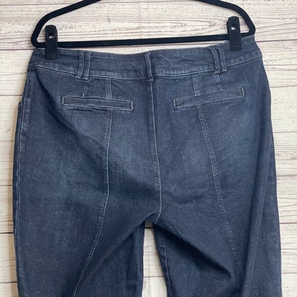 Lane Bryant Dark Wash Double Button Center Seam Jeans, Size 16 - Picture 8 of 8